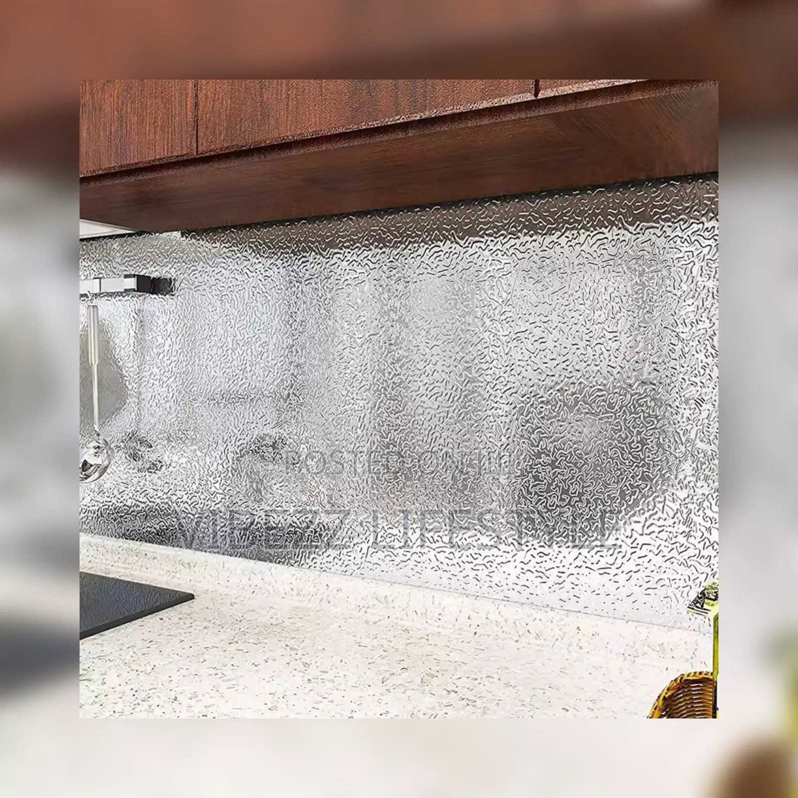 Oil-Proof Waterproof Kitchen Wall Sticker – Aluminum Foil Roll