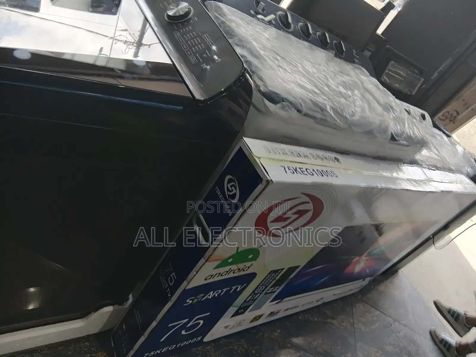 ኤል ጄ 75ኢንች አንድሮይድ ቴሌቪዝን