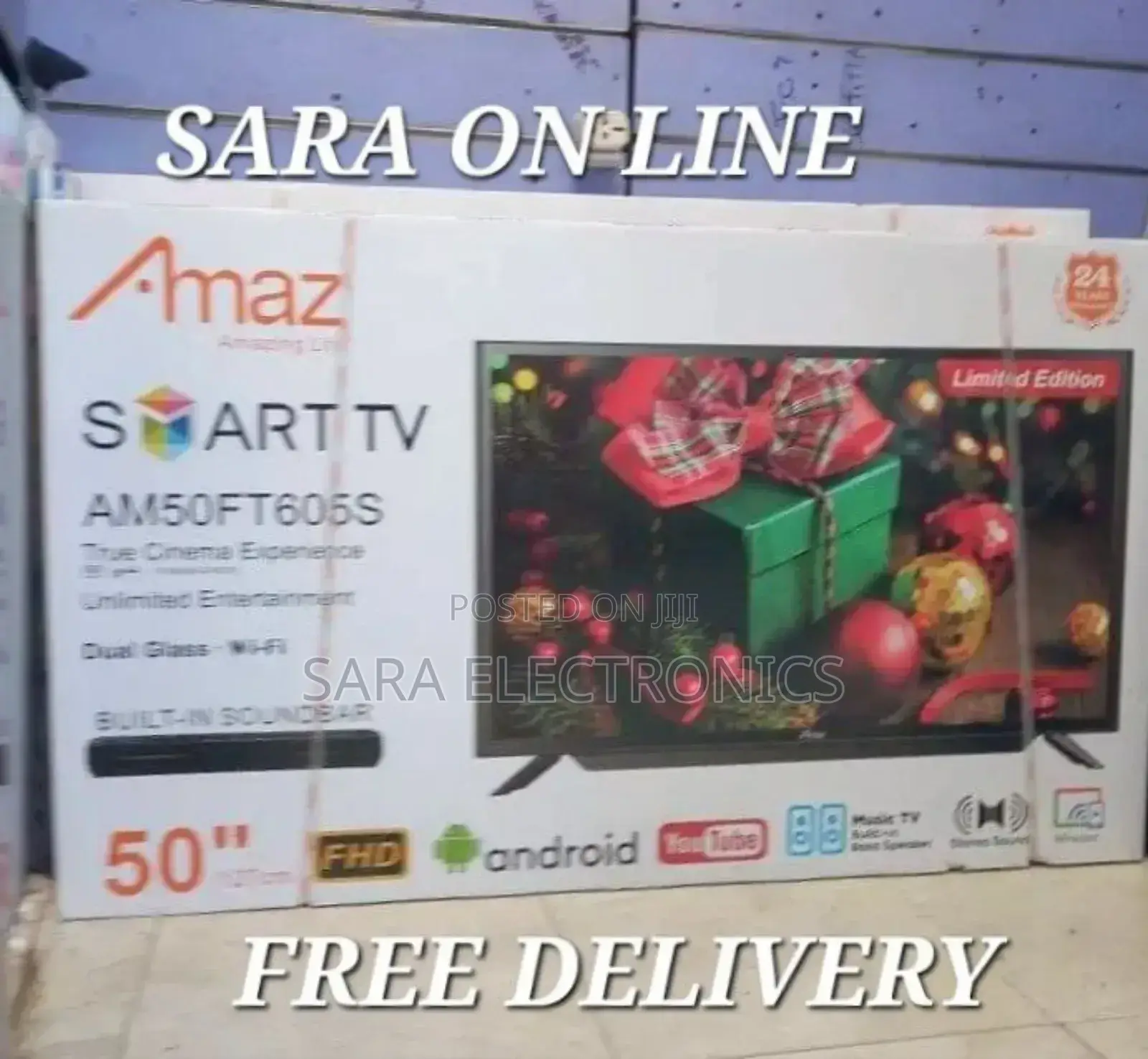■○Amaz 50" Smart Tv ■□New 2025 Free Delivery