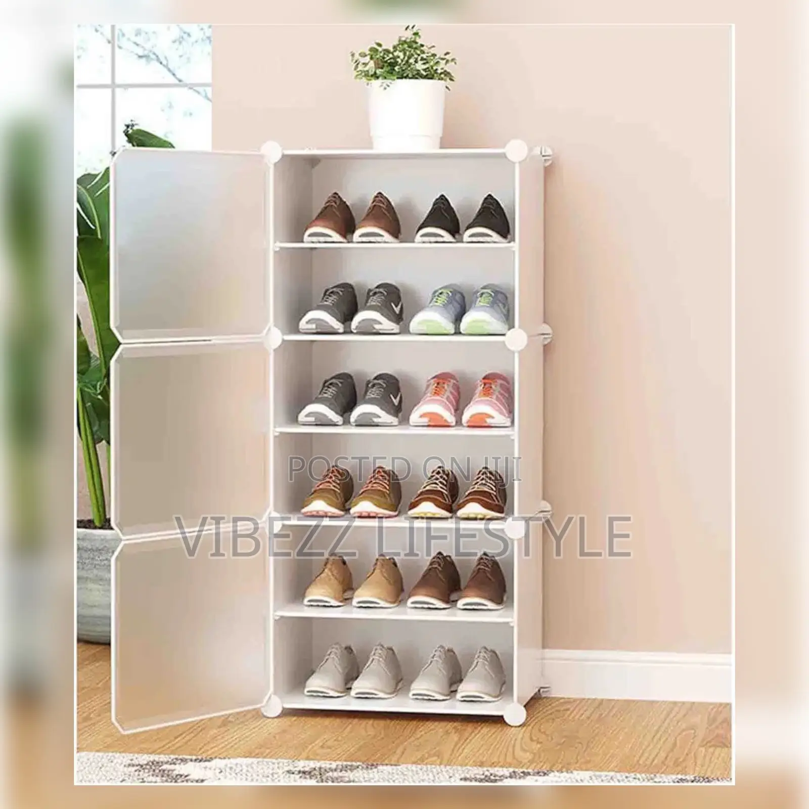 Plastic Cube Shoe Rack