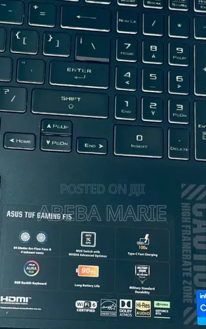 New Laptop Asus TUF Dash F15 16GB Intel Core I7 SSD 512GB