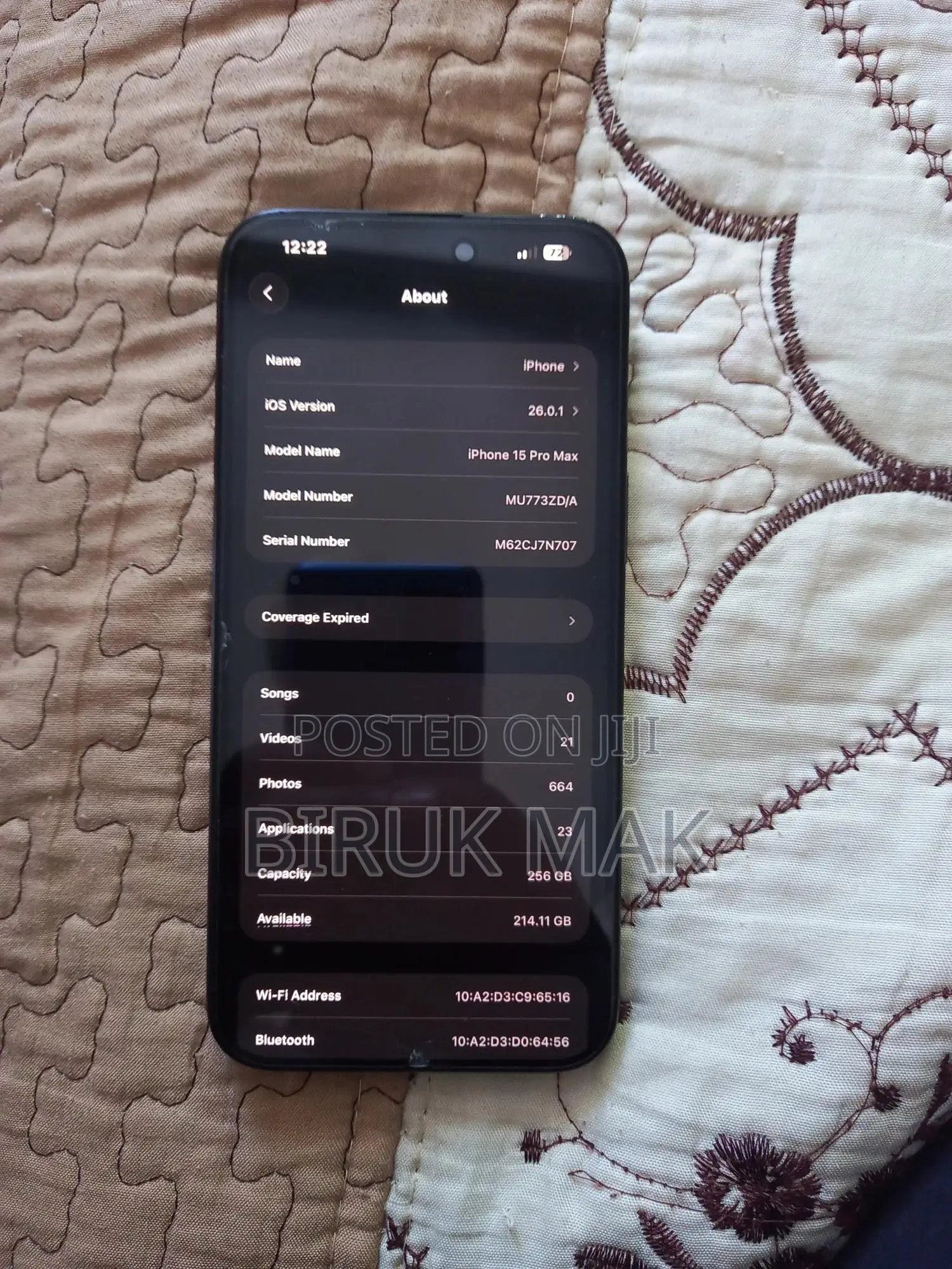 Apple iPhone 15 Pro Max 256 GB Black