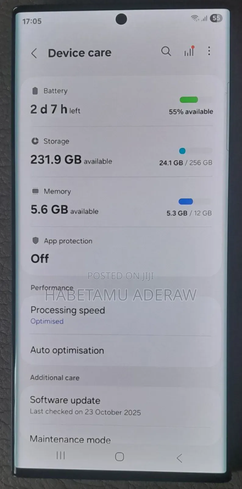 New Samsung Galaxy S22 Ultra 256 GB Blue