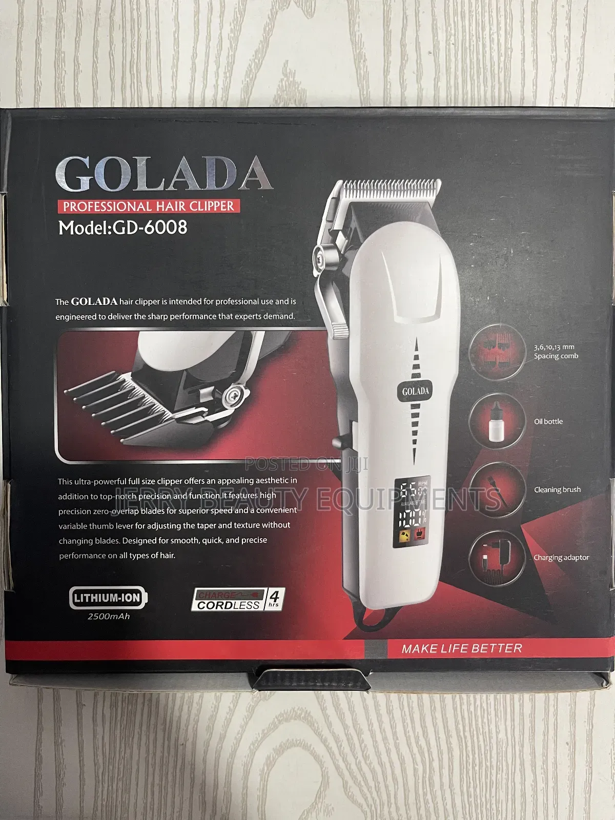 Golada Professional Hair Clipper Gm-6008
