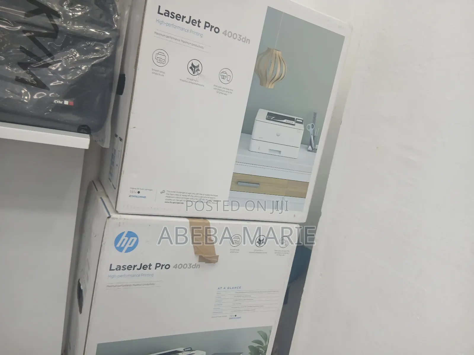 Printer With Cartoon Packed Hp Laserjet Pro