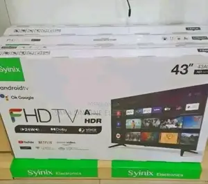 ■□Syinix 43" Smart Android Tv <New 2025> Free Delivery