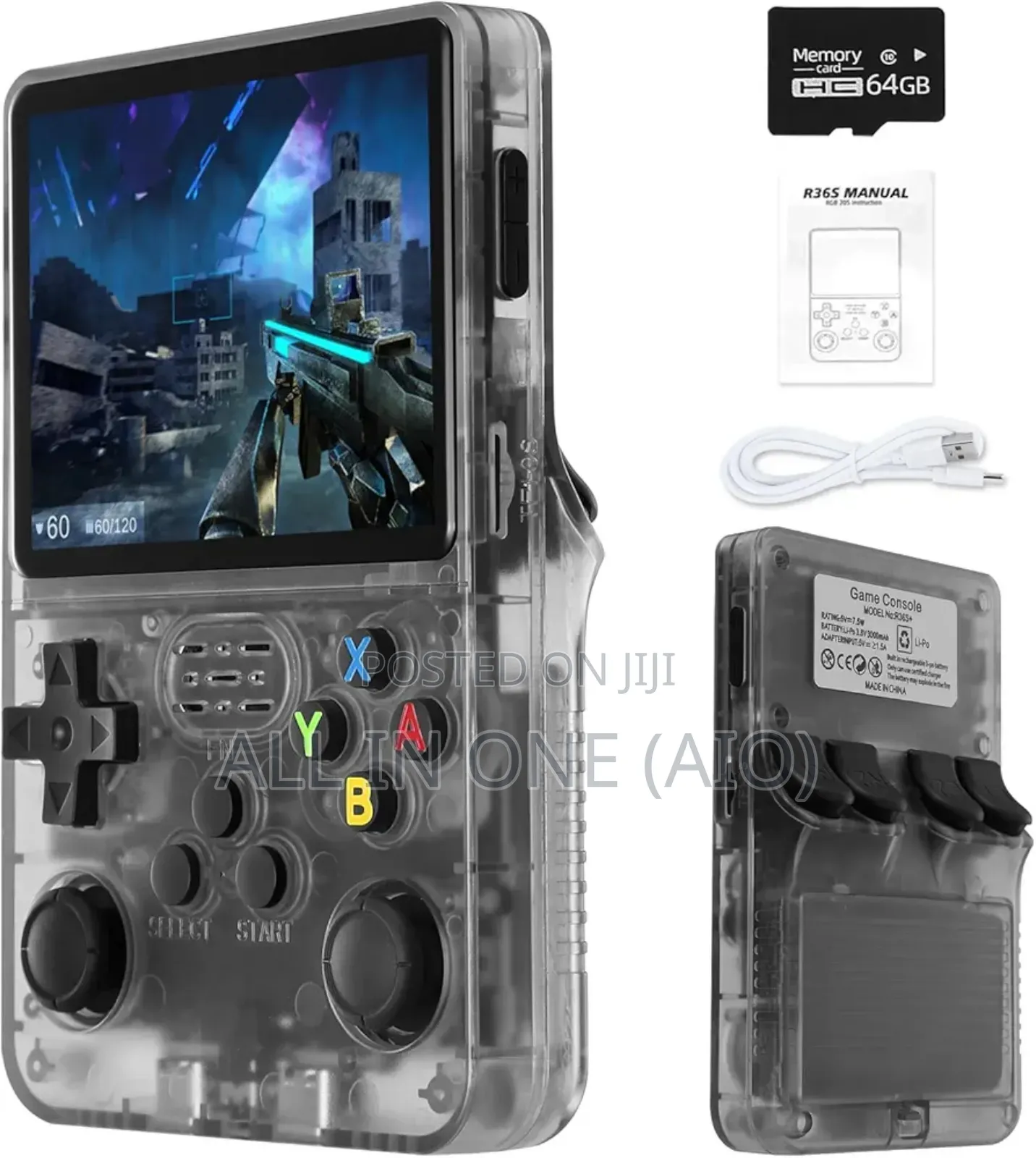 R36s Retro Handheld Video Game Console.