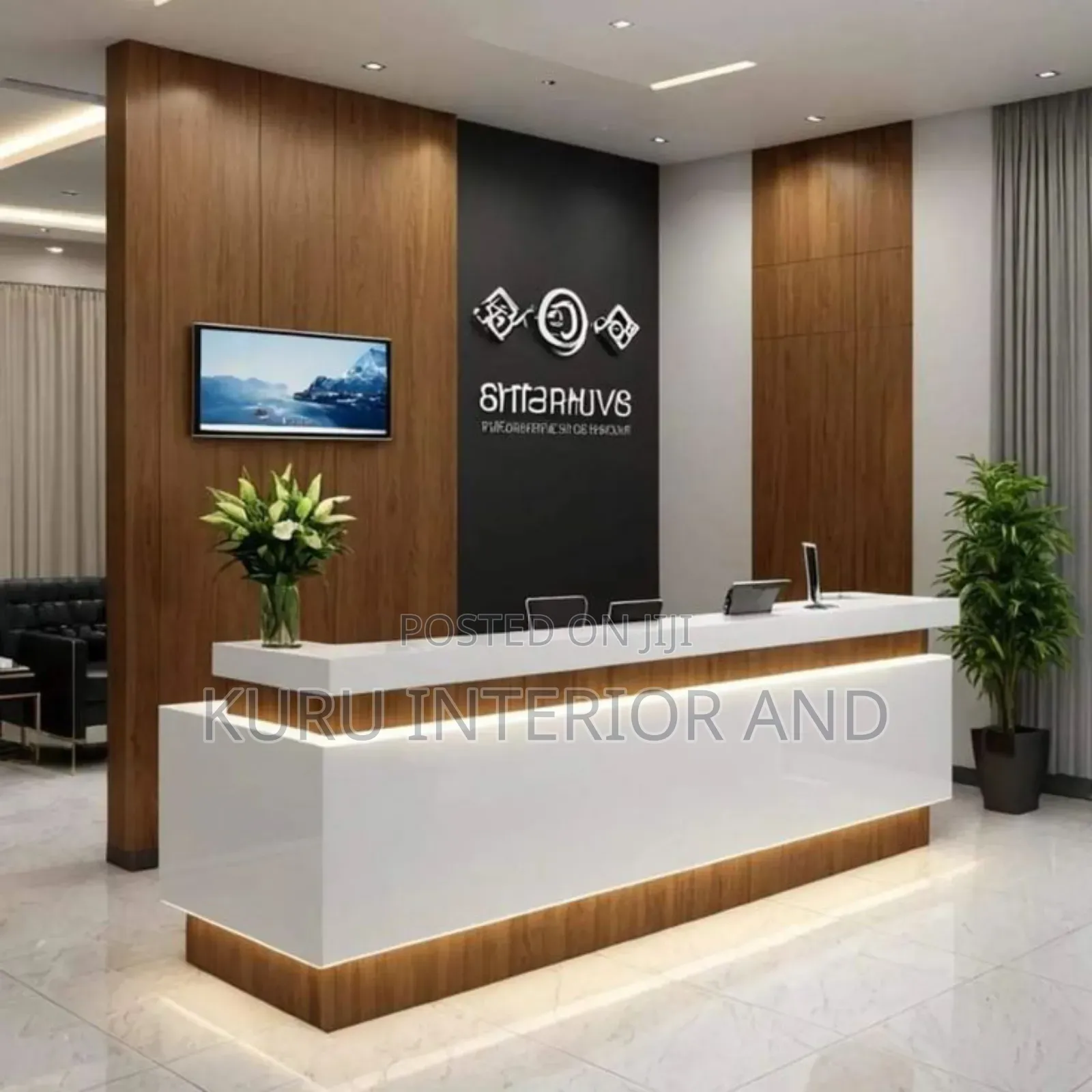 Reception Tabel 180cm Width X 120 Cm Height X 50 Cm Debth