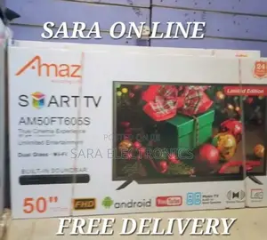 Amaz 50" Smart Android Tv New 2025 Free Delivery