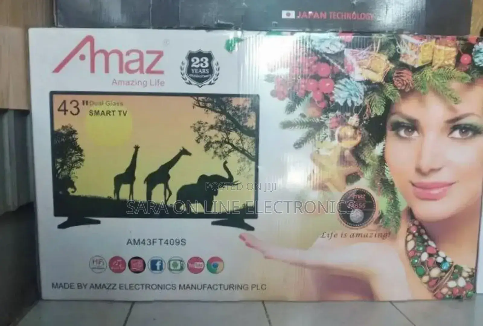 Amaz 50" Smart Android Tv New 2025 Free Delivery