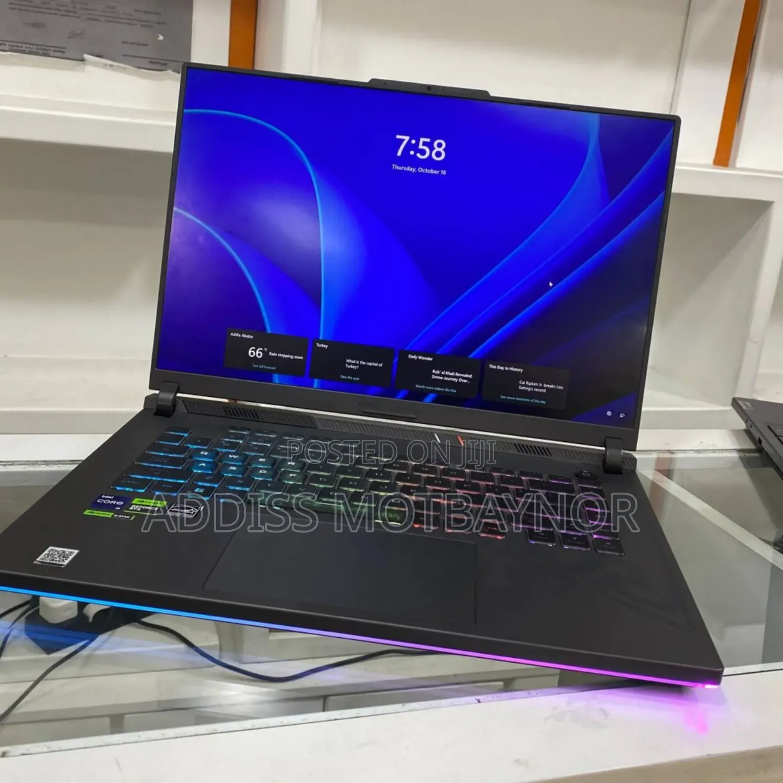 New Laptop Asus ROG Strix G15 16GB Intel Core I7 SSD 1T