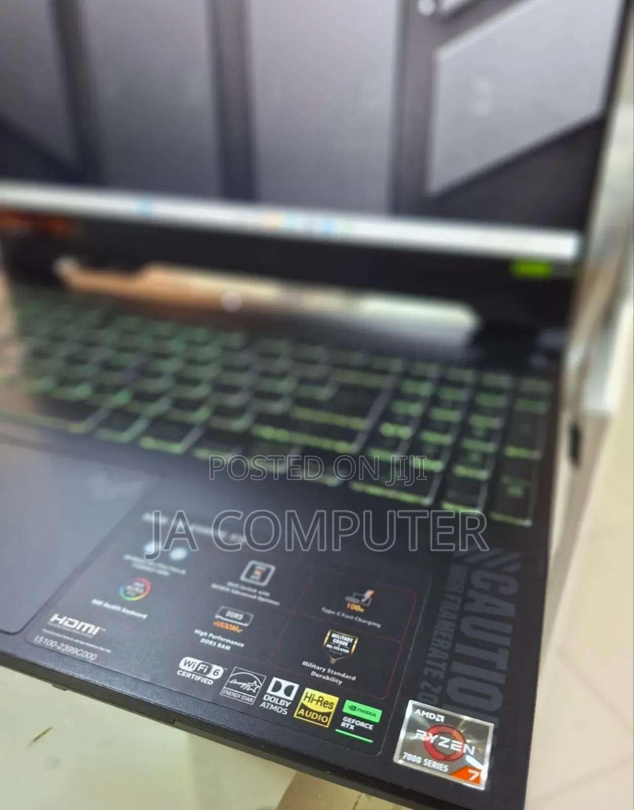 New Laptop Asus TUF Gaming A15 16GB AMD Ryzen 7 SSD 512GB