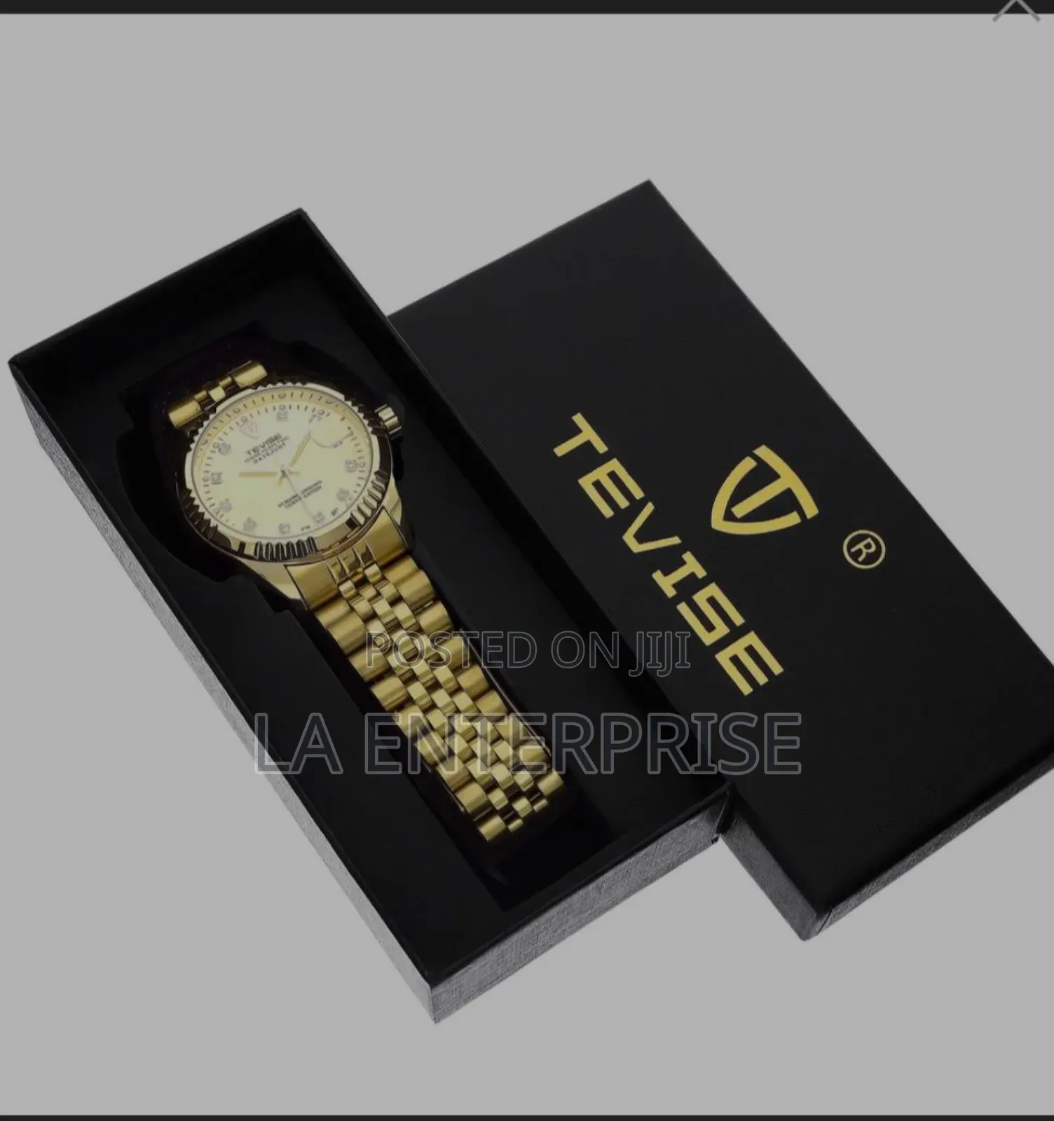 Tevise Luxurious Golden Watch