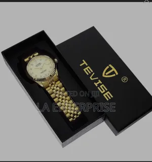 Tevise Luxurious Golden Watch
