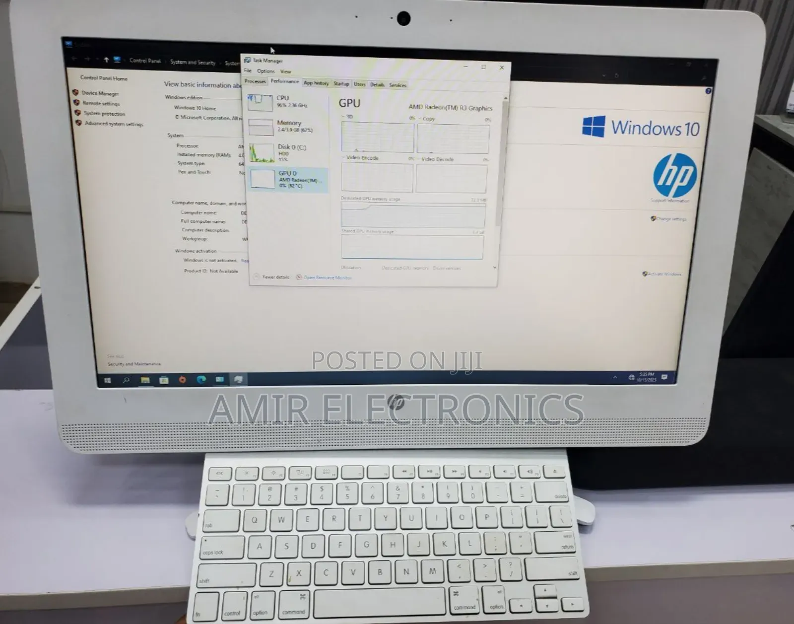 New HP 200 G4 22 All-in-One 4GB Intel Core I5 SSD 512GB