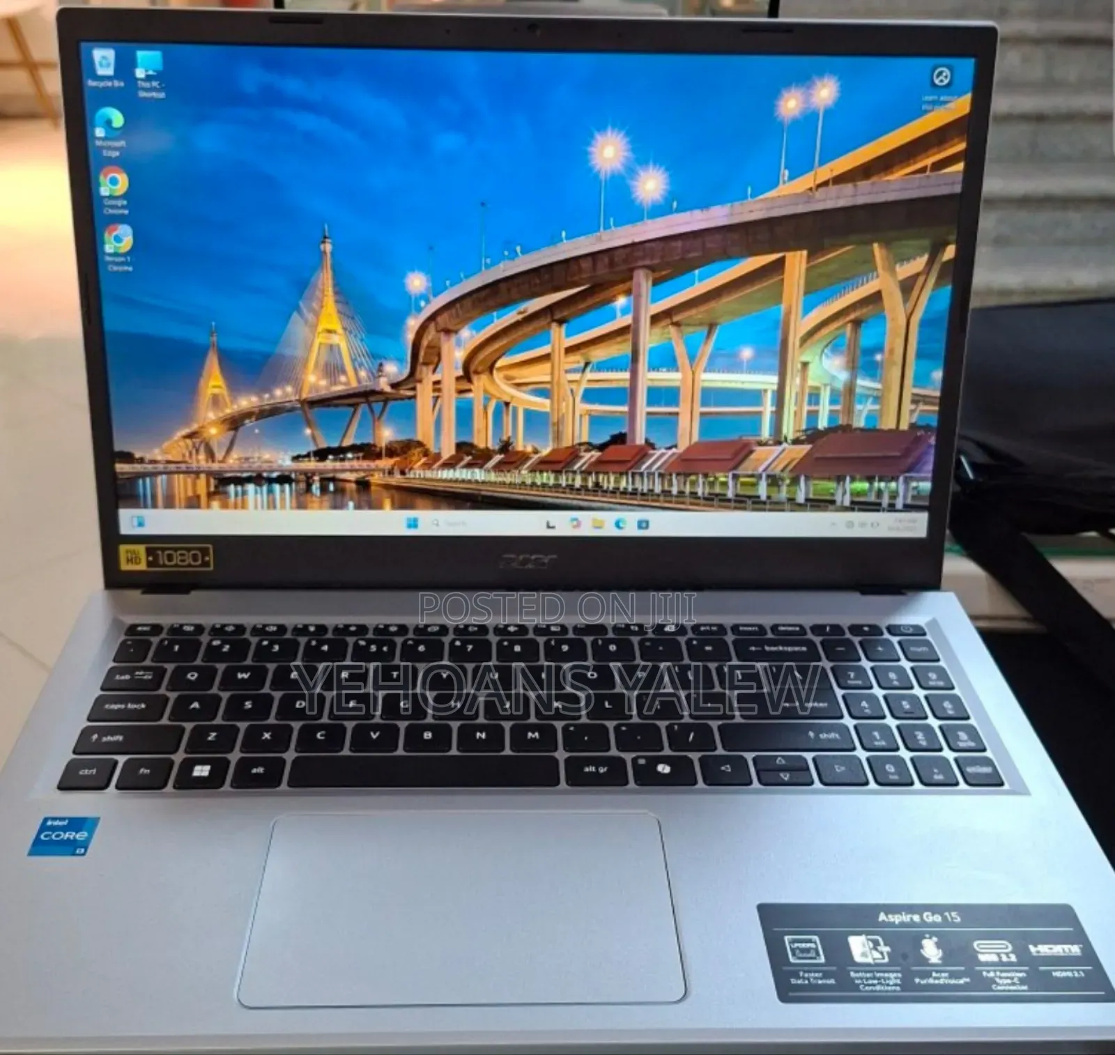 New Laptop Acer Aspire 1520 8GB Intel Core I3 SSD 128GB