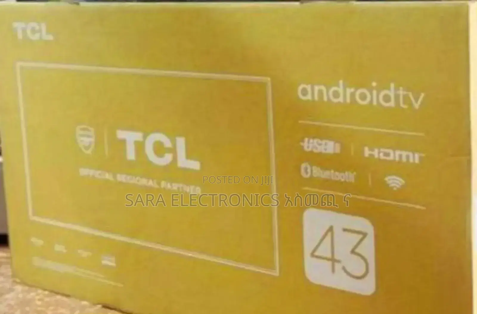 ◇Tcl 43" Uhd Android Tv ♡5_year Warranty ◇Free Delivery◇