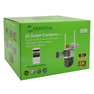 Outdoor Security Camera 3 in 1 Solar Panel | Honton Ai ካሜራ