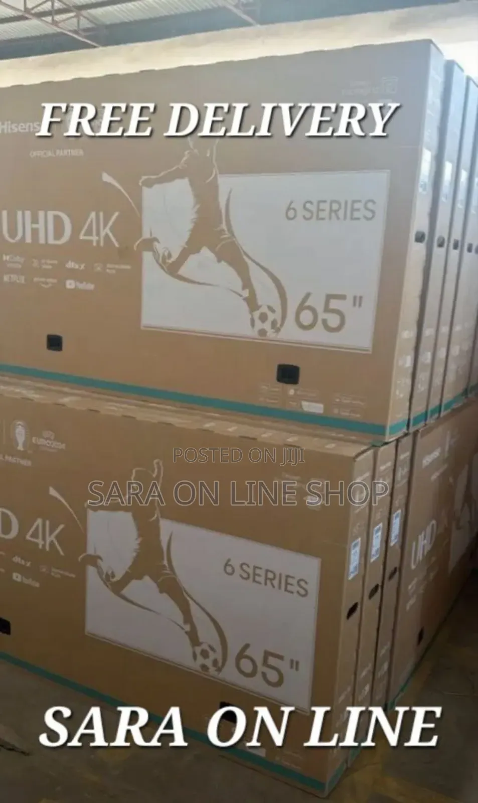 **Hisence 65" Uhd Android Tv 5year Warranty ■ ■ Free Delivery