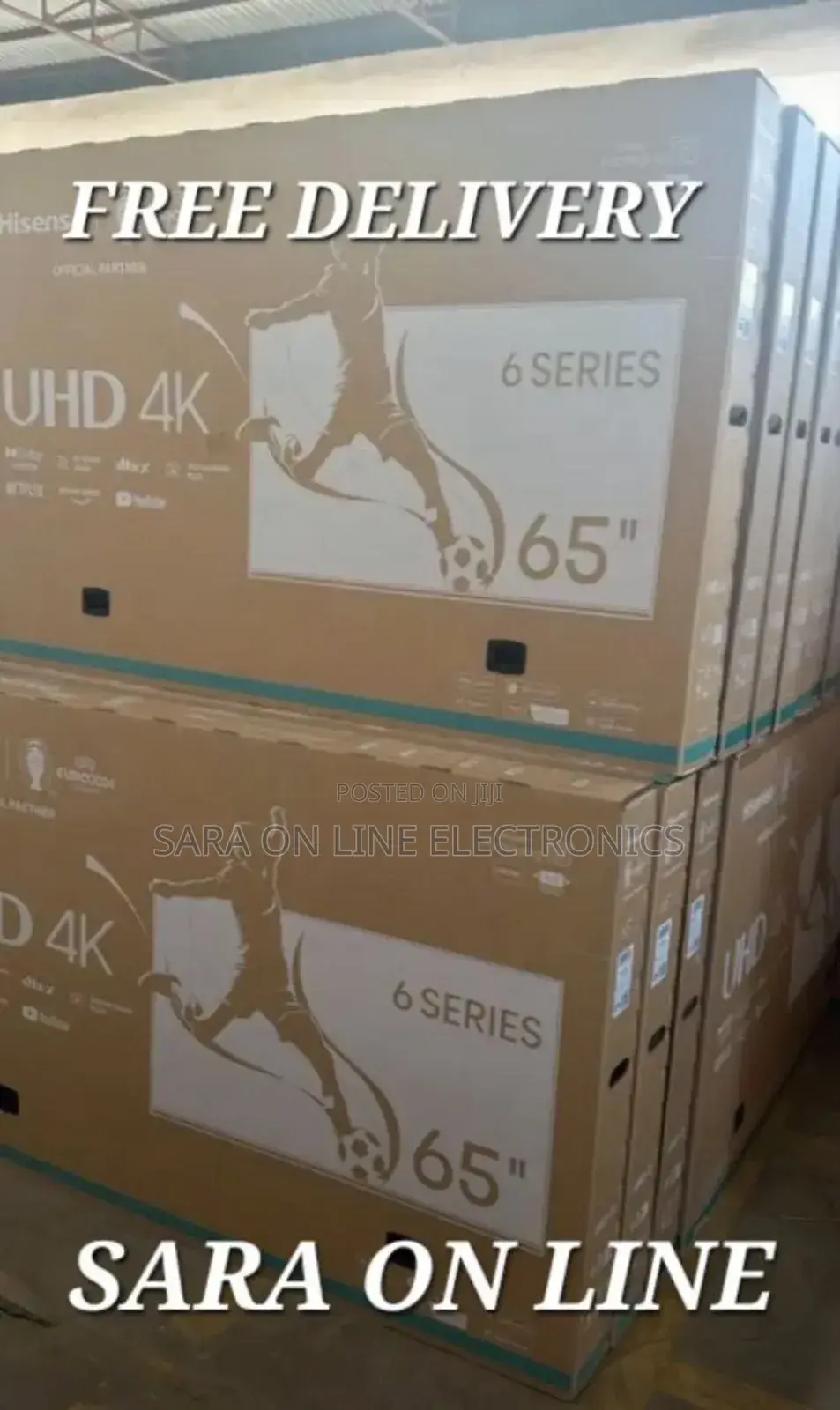 **Hisence 65" Uhd Android Tv 5year Warranty ■ ■ Free Delivery