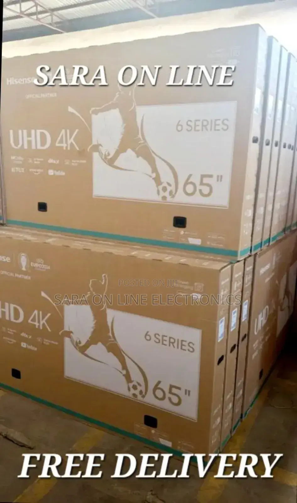 **Hisence 65" Uhd Android Tv 5year Warranty ■ ■ Free Delivery