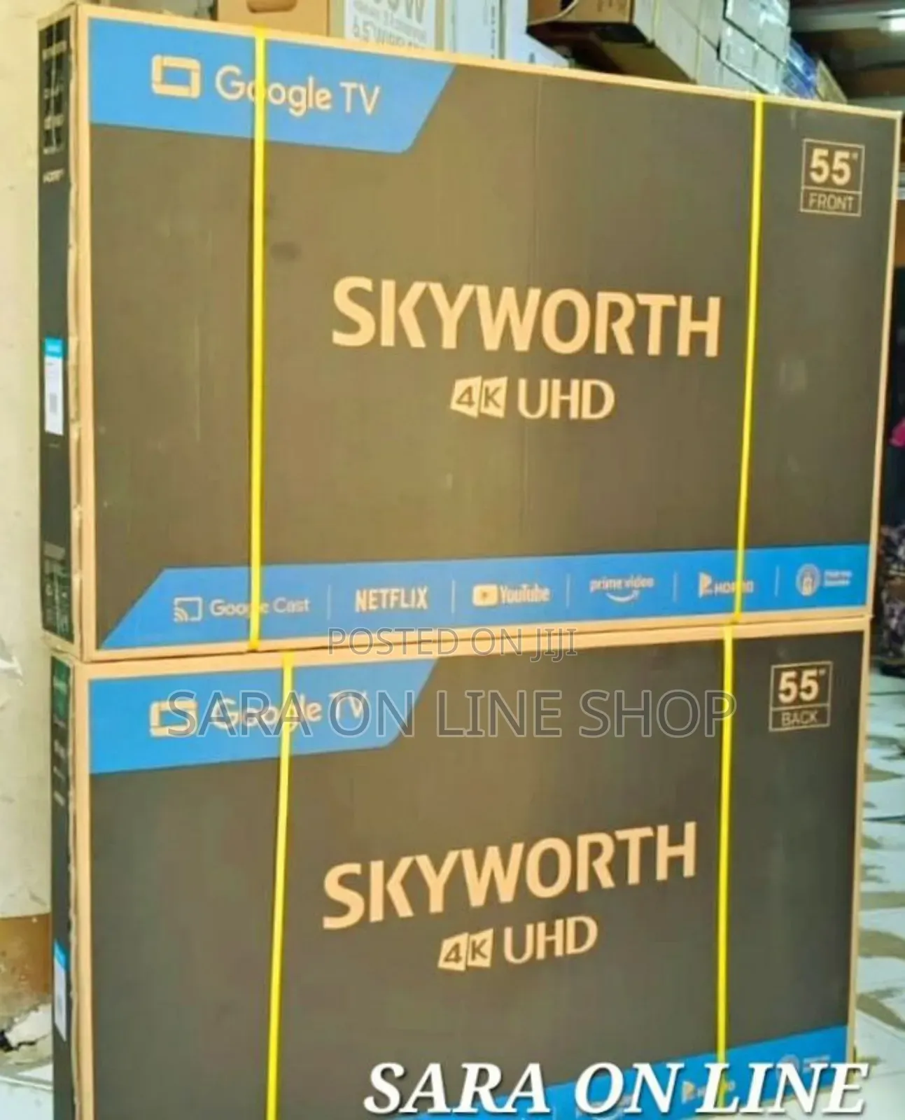 >>Sky Worth 55" Uhd Smart Tv ■New 2025 ■ 5year Warranty