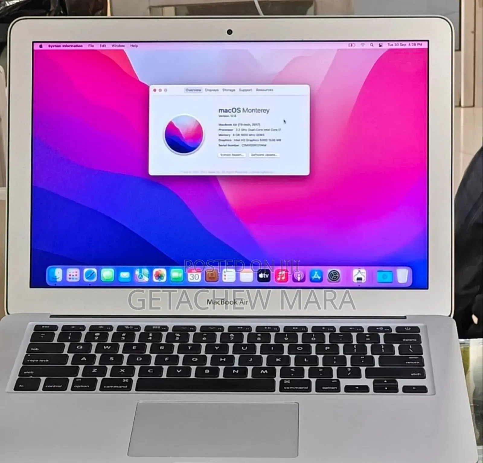 New Laptop Apple MacBook Air 2017 8GB Intel Core I5 SSD 256GB