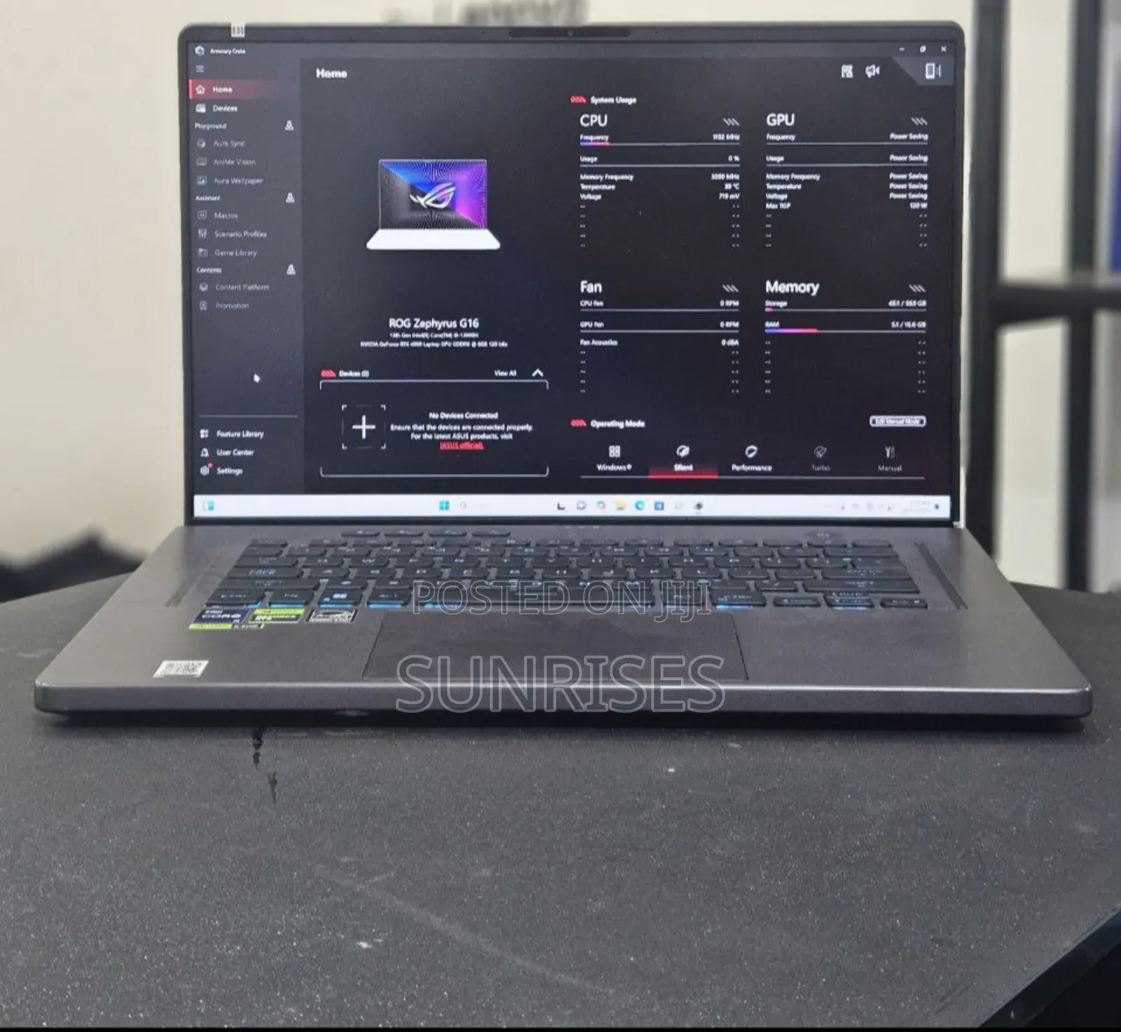 New Laptop Asus ROG Zephyrus G16 16GB Intel Core I9 SSD 1T