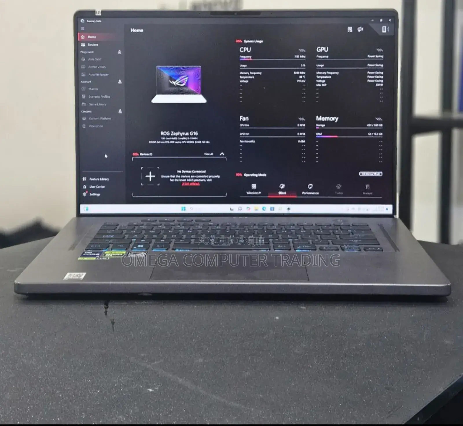 New Laptop Asus ROG Zephyrus G16 16GB Intel Core i9 SSD 1T