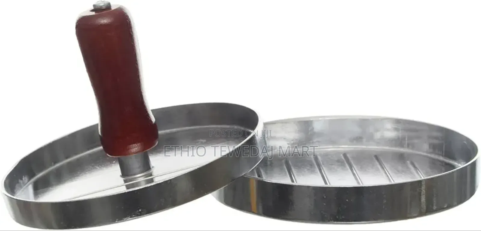 Stainless Steel Burger Press Meat Press Silver