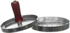 Stainless Steel Burger Press Meat Press Silver