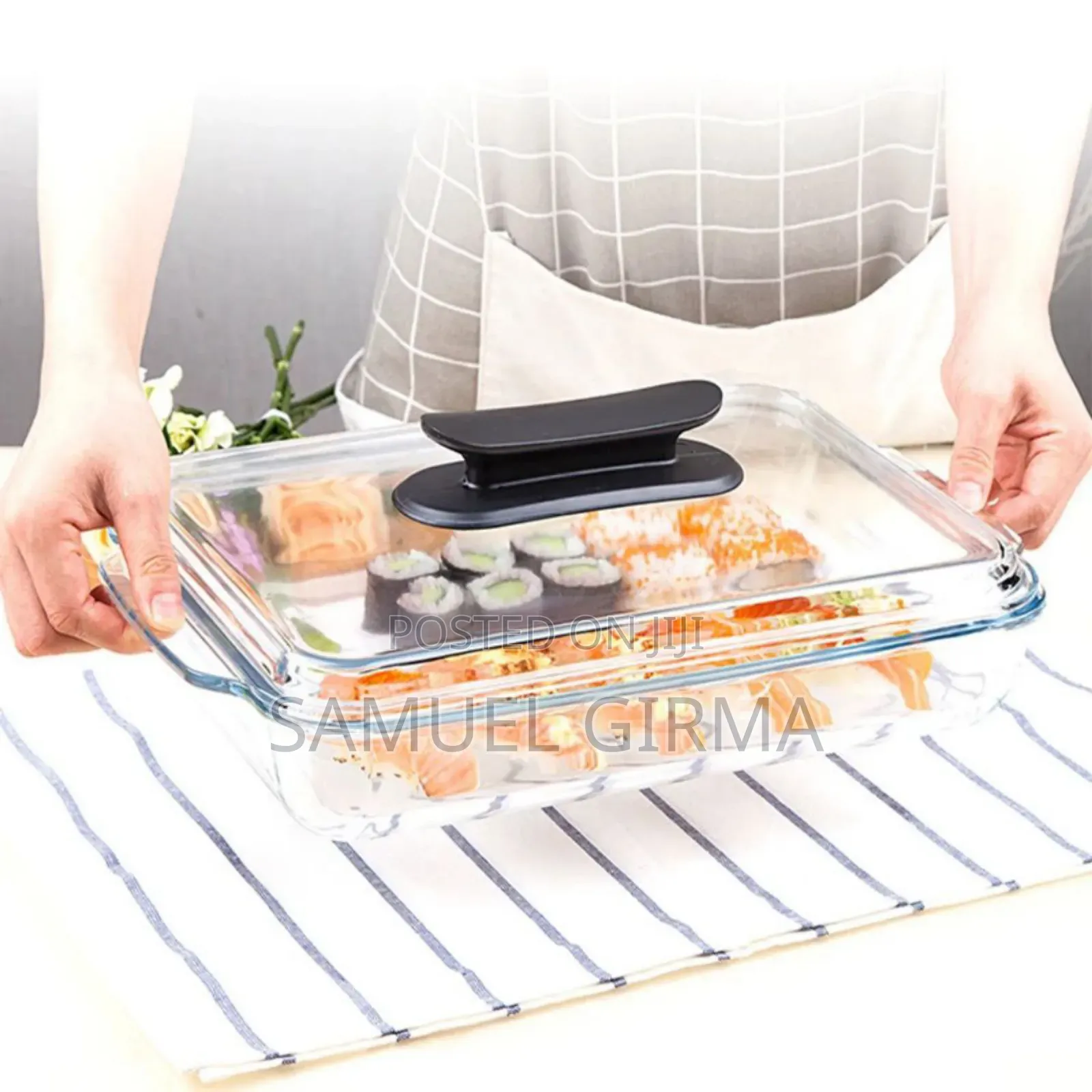 Oval Tempered Glass Casserole