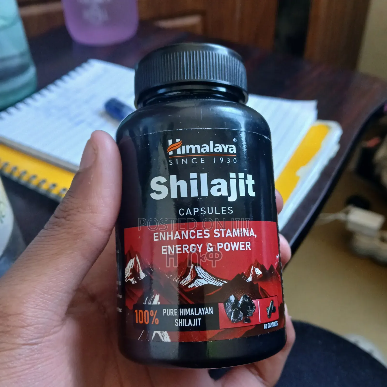 100% Pure Shilajit(60 Capsules) With Free Delivery