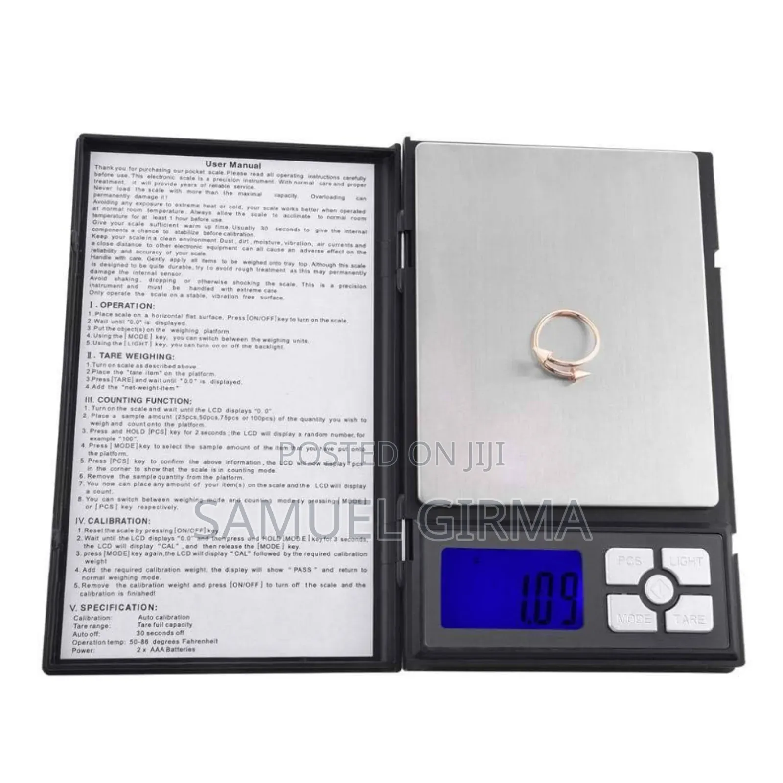 The Notebook Digital Scale