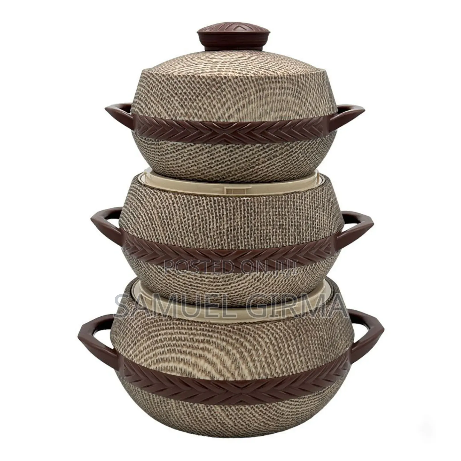 Elegant Insulated Serving Bowl Set –3 Pieces | 1000ml, 1500ml 2000ml
