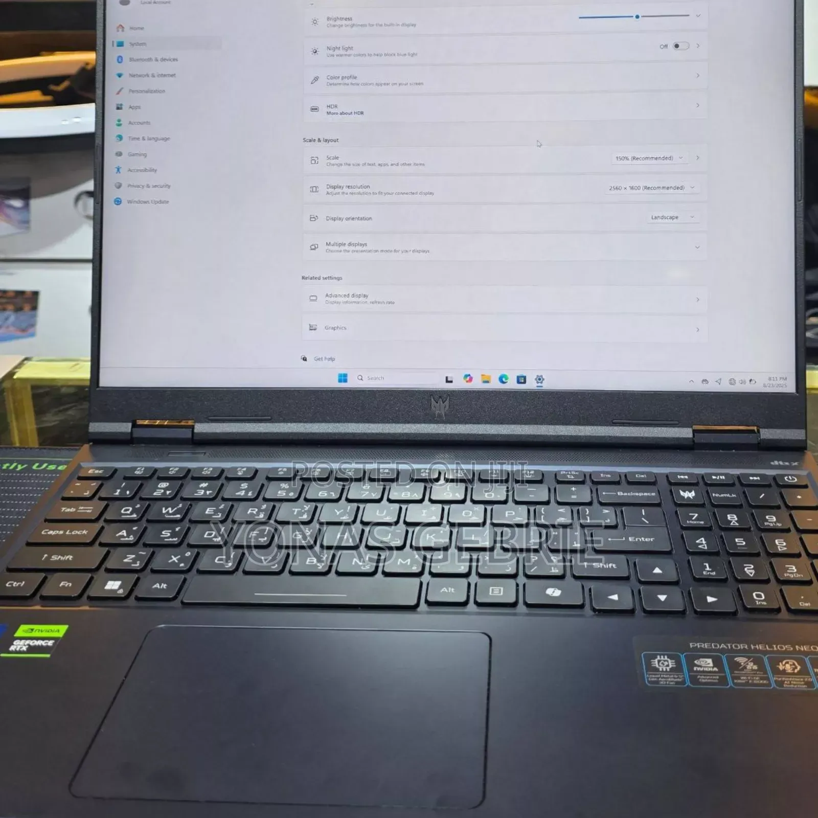 New Laptop Acer 16GB Intel Core I9 SSD 1T