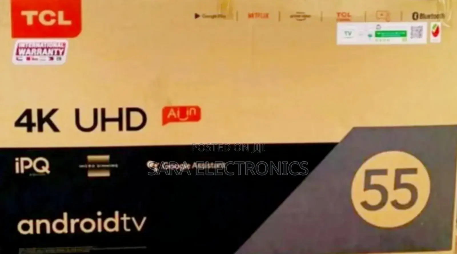 ■■Tcl 55" Uhd Smart Tv ♧♧5year Warranty ■ Free Delivery