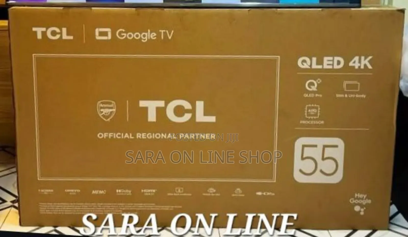 •°Tcl 55" Google Qled Tv ●New Brand ●Free Delivery