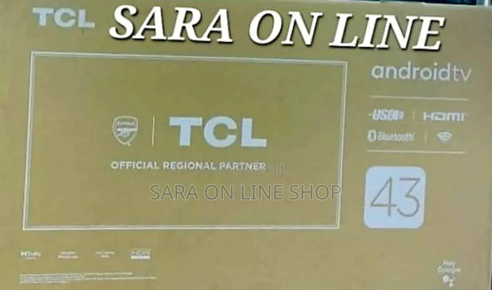 **Tcl 43" Uhd Smart Tv ■New Model ■5year Warranty ■ Free Delivery