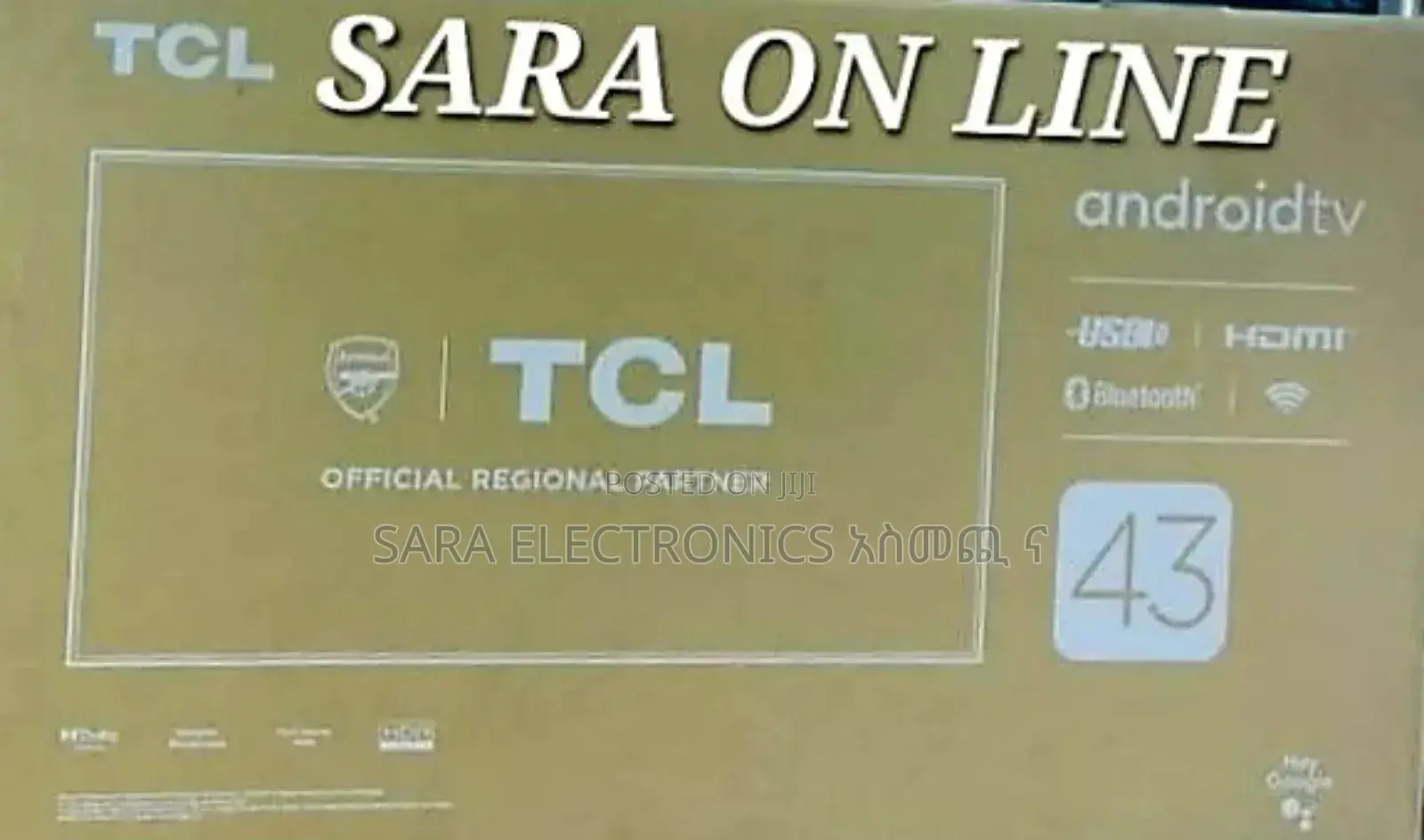 **Tcl 43" Uhd Smart Tv ■New Model ■5year Warranty ■ Free Delivery