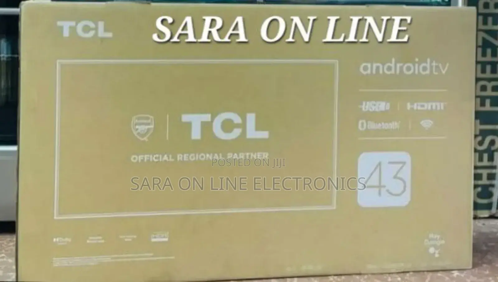 **Tcl 43" Uhd Smart Tv ■New Model ■5year Warranty ■ Free Delivery