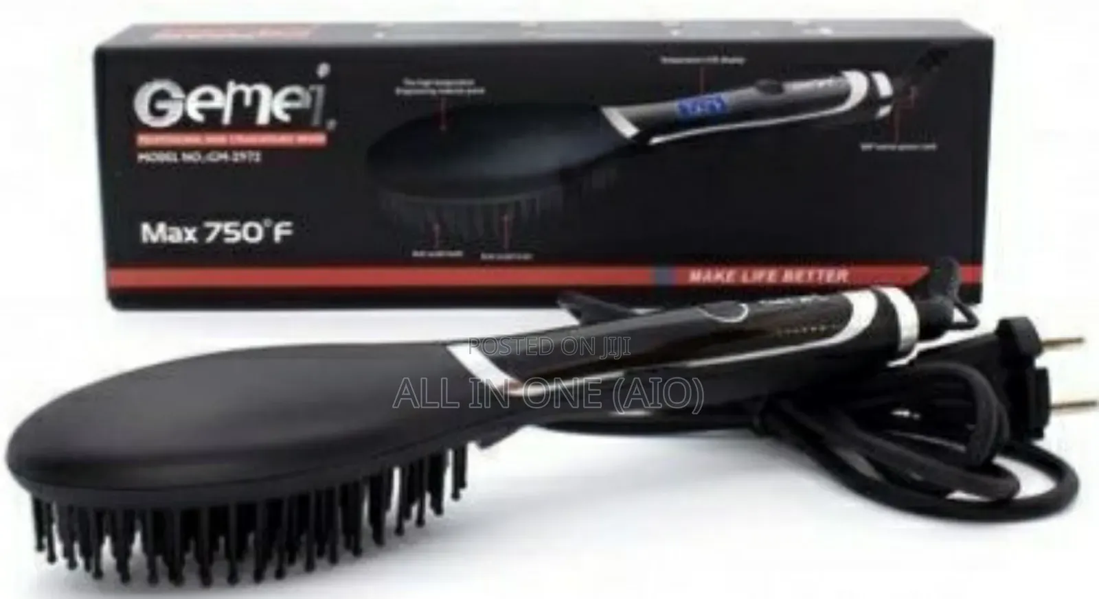 Pro Gemei Professional Hair Straightner Brush