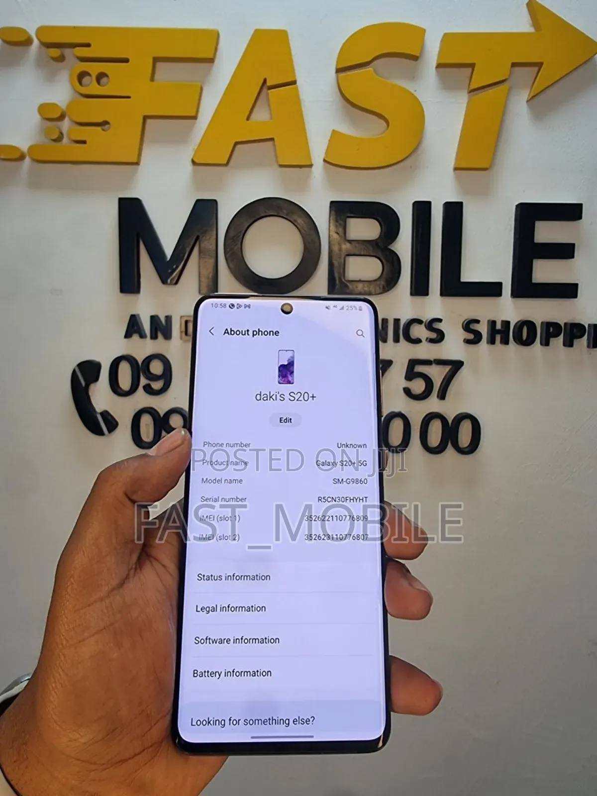 New Samsung Galaxy S20+ 128 GB Black