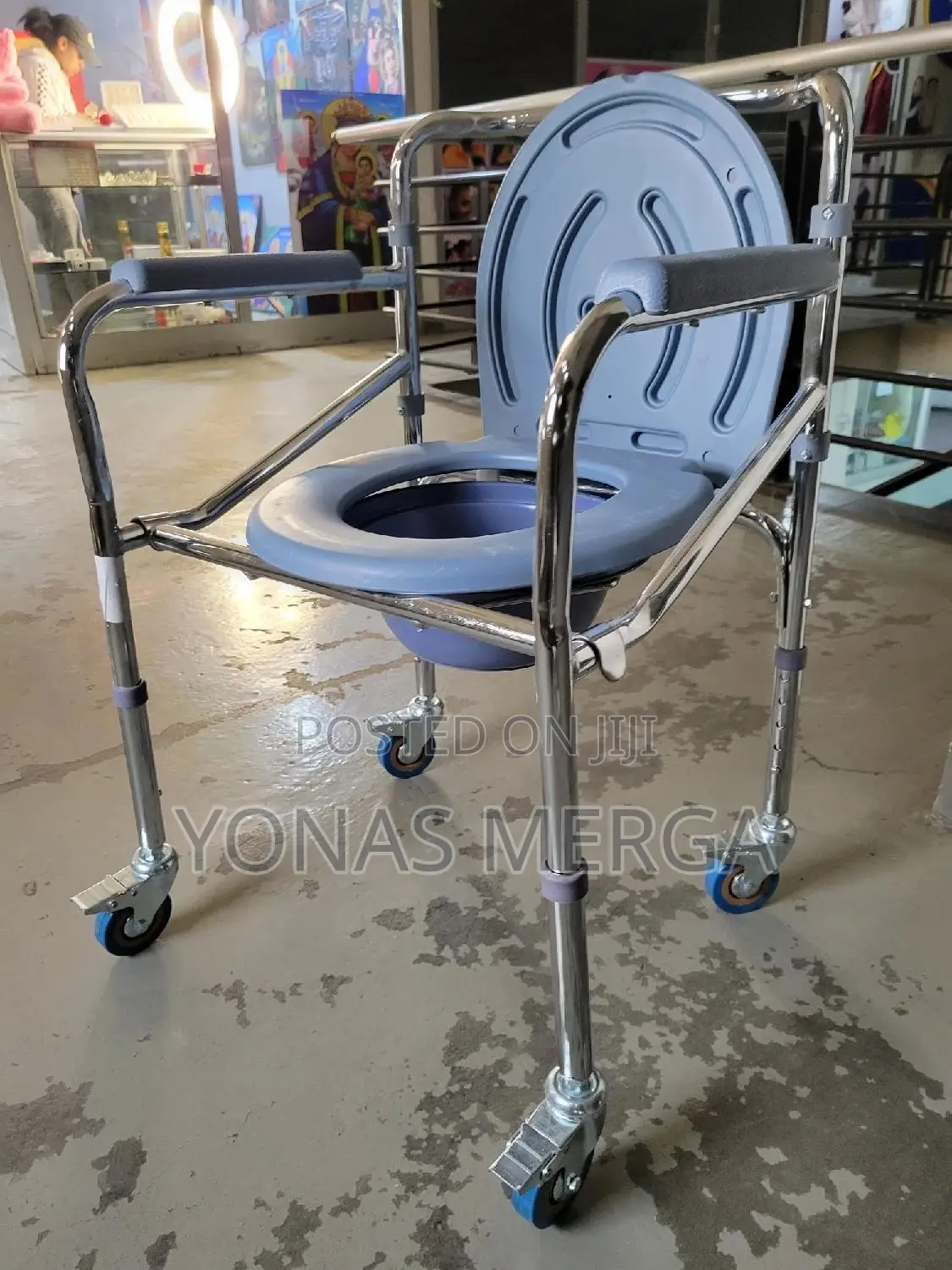 Portable Toilet Seat嗨崩adjustable Commode Toilet檢粵maximum Load 150kg