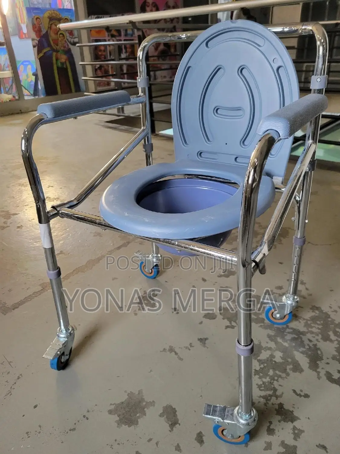 Portable Toilet Seat嗨崩adjustable Commode Toilet檢粵maximum Load 150kg