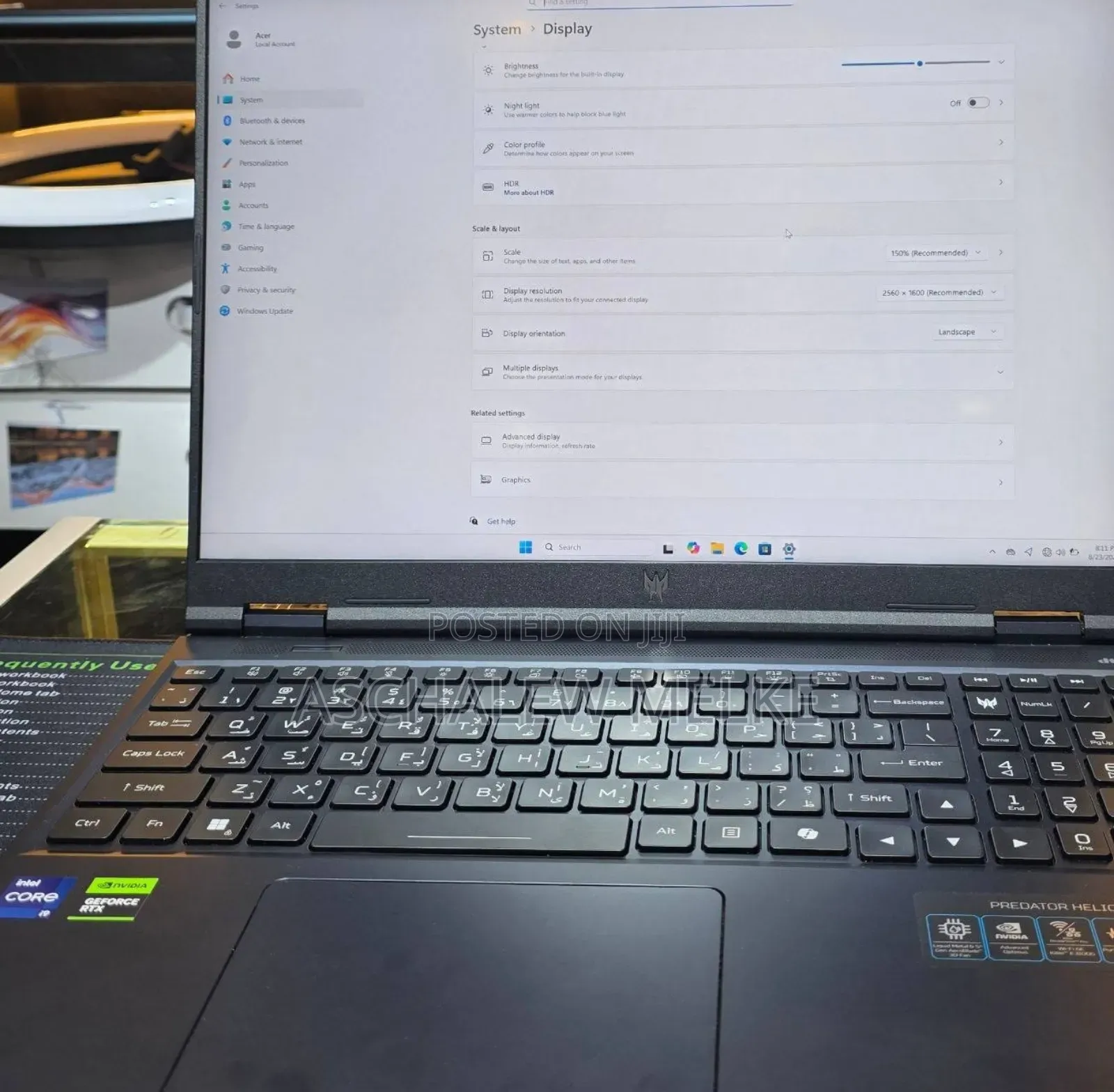 New Laptop Acer Predator Helios Neo 16 16GB Intel Core I9 SSD 1T