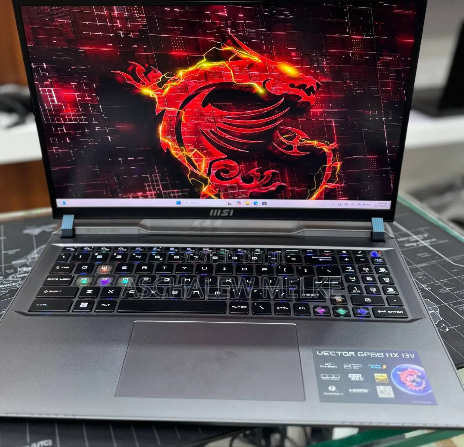 New Laptop MSI Vector GP68 HX 13V 16GB Intel Core I9 SSD 1T