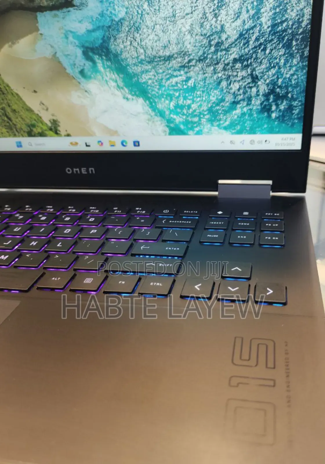 New Laptop HP Omen 15 16GB AMD Ryzen 7 SSD 512GB