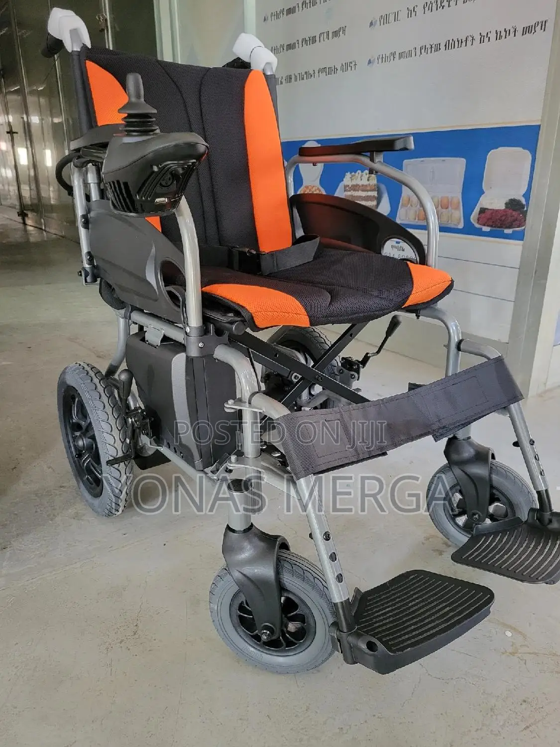 Electric Wheelchair – Folding Li- Battery –30km Range, Ms Powder