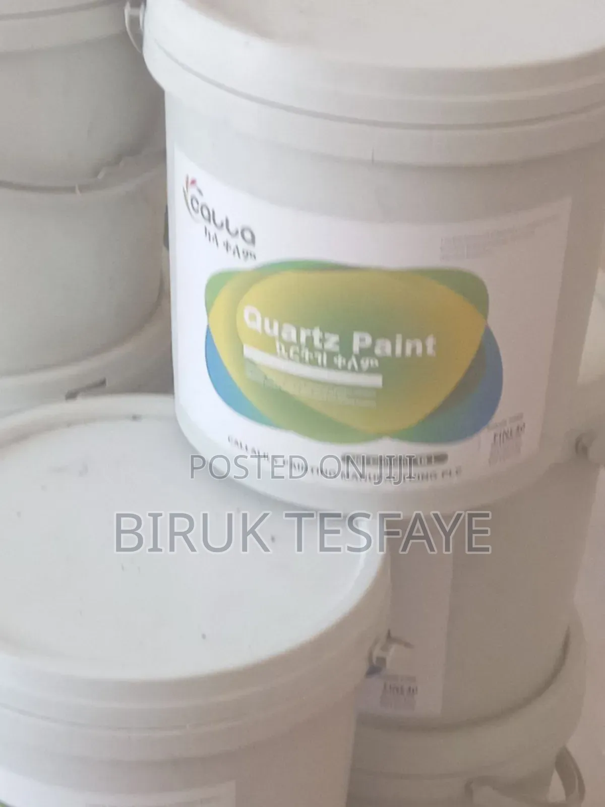 የውጭ እና የውስጥ የግርግዳ ቀለሞች Water Paint Interrior Exterior / Quartz